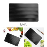 Maxbell Quick Defrosting Tray Nonstick Defrost Plate for Vegetable Frozen Meat Fruit 23cmx16.5cm