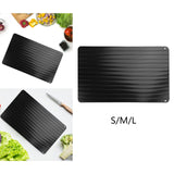 Maxbell Quick Defrosting Tray Nonstick Defrost Plate for Vegetable Frozen Meat Fruit 23cmx16.5cm