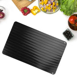 Maxbell Quick Defrosting Tray Nonstick Defrost Plate for Vegetable Frozen Meat Fruit 23cmx16.5cm