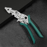 Maxbell Wire Stripper Tool Multipurpose Crimper Tool for Pressing Splitting Crimping Elbow