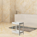 Maxbell Kitchen Storage Rack Fruit and Vegetable Shelf for Living Room Office Pantry White 2 Tier