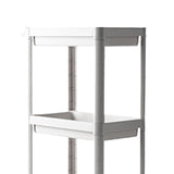 Maxbell Kitchen Storage Rack Fruit and Vegetable Shelf for Living Room Office Pantry White 3 Tier