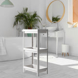 Maxbell Kitchen Storage Rack Fruit and Vegetable Shelf for Living Room Office Pantry White 3 Tier