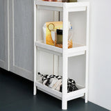 Maxbell Kitchen Storage Rack Fruit and Vegetable Shelf for Living Room Office Pantry White 3 Tier