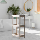 Maxbell Kitchen Storage Rack Fruit and Vegetable Shelf for Living Room Office Pantry Apricot 3 Tier