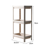 Maxbell Kitchen Storage Rack Fruit and Vegetable Shelf for Living Room Office Pantry Apricot 3 Tier