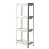 Maxbell Kitchen Storage Rack Fruit and Vegetable Shelf for Living Room Office Pantry White 4 Tier