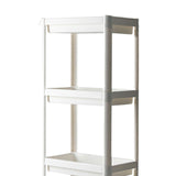 Maxbell Kitchen Storage Rack Fruit and Vegetable Shelf for Living Room Office Pantry White 4 Tier