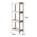 Maxbell Kitchen Storage Rack Fruit and Vegetable Shelf for Living Room Office Pantry Apricot 4 Tier