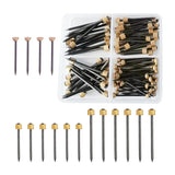 Maxbell 90 Pieces Picture Hanging Nails Decorative Nails in Box Picture Hanger Nails