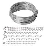 Maxbell Picture Hanging Wire Heavy Duty Picture Hangers for Paintings Artwork Mirror 20m Wire 141PCS