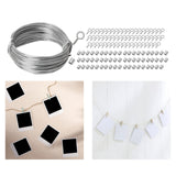 Maxbell Picture Hanging Wire Heavy Duty Picture Hangers for Paintings Artwork Mirror 30m Wire 121PCS