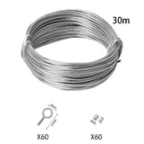 Maxbell Picture Hanging Wire Heavy Duty Picture Hangers for Paintings Artwork Mirror 30m Wire 121PCS