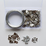 Maxbell Picture Hanging Wire Kit Picture Frame Hanger Metal for Photo Frame Pictures