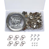 Maxbell Picture Hanging Wire Kit Picture Frame Hanger Metal for Photo Frame Pictures