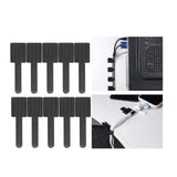 Maxbell 10x Reusable Cable Ties Cord Organizer for Data Centers Home Computer Cables Black