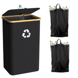 Maxbell Recycle Bin Rubbish Bin Trash Bin with Lid Trash Can for Kitchen Office Dorm