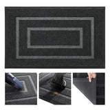 Maxbell Front Door Mat Living Room Nonslip Hotel Durable Front Porch Welcome Doormat 45cmx75cm Grey