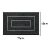 Maxbell Front Door Mat Living Room Nonslip Hotel Durable Front Porch Welcome Doormat 45cmx75cm Grey