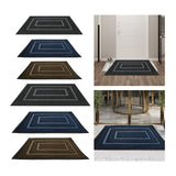 Maxbell Front Door Mat Living Room Nonslip Hotel Durable Front Porch Welcome Doormat 45cmx75cm Grey