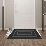 Maxbell Front Door Mat Living Room Nonslip Hotel Durable Front Porch Welcome Doormat 45cmx75cm Grey