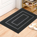 Maxbell Front Door Mat Living Room Nonslip Hotel Durable Front Porch Welcome Doormat 60cmx90cm Grey