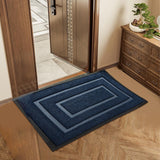 Maxbell Front Door Mat Living Room Nonslip Hotel Durable Front Porch Welcome Doormat 45cmx75cm Blue