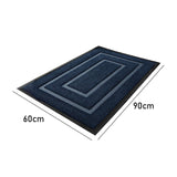 Maxbell Front Door Mat Living Room Nonslip Hotel Durable Front Porch Welcome Doormat 60cmx90cm Blue