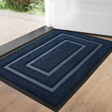 Maxbell Front Door Mat Living Room Nonslip Hotel Durable Front Porch Welcome Doormat 60cmx90cm Blue