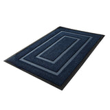 Maxbell Front Door Mat Living Room Nonslip Hotel Durable Front Porch Welcome Doormat 60cmx90cm Blue