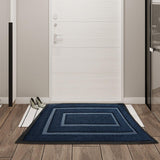 Maxbell Front Door Mat Living Room Nonslip Hotel Durable Front Porch Welcome Doormat 60cmx90cm Blue