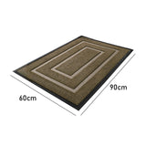 Maxbell Front Door Mat Living Room Nonslip Hotel Durable Front Porch Welcome Doormat 60cmx90cm Brown