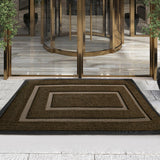 Maxbell Front Door Mat Living Room Nonslip Hotel Durable Front Porch Welcome Doormat 60cmx90cm Brown
