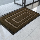 Maxbell Front Door Mat Living Room Nonslip Hotel Durable Front Porch Welcome Doormat 60cmx90cm Brown