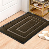 Maxbell Front Door Mat Living Room Nonslip Hotel Durable Front Porch Welcome Doormat 60cmx90cm Brown