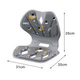 Maxbell Sitting Posture Correction Chair Portable Posture Corrector for Office Chair Gray