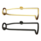 Maxbell Wall Mounted Wine Rack Metal Wine Storage Shelf for Home Kitchen Dining Room Black