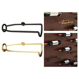 Maxbell Wall Mounted Wine Rack Metal Wine Storage Shelf for Home Kitchen Dining Room Black