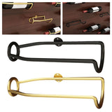 Maxbell Wall Mounted Wine Rack Metal Wine Storage Shelf for Home Kitchen Dining Room Black