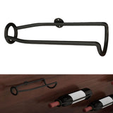 Maxbell Wall Mounted Wine Rack Metal Wine Storage Shelf for Home Kitchen Dining Room Black