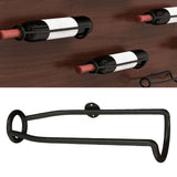 Maxbell Wall Mounted Wine Rack Metal Wine Storage Shelf for Home Kitchen Dining Room Black