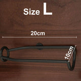 Maxbell Wall Mounted Wine Rack Metal Wine Storage Shelf for Home Kitchen Dining Room Black