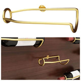 Maxbell Wall Mounted Wine Rack Metal Wine Storage Shelf for Home Kitchen Dining Room Gold