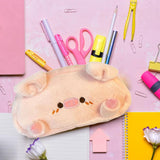 Maxbell Plush Pencil Case Portable Cute Cosmetic Bag for Kids School Office Supplies