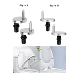 Maxbell 2x Toilet Seat Hinge Fixings Durable Universal Toilet Seat Replacement Parts Style A