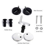 Maxbell 2x Toilet Seat Hinge Fixings Durable Universal Toilet Seat Replacement Parts Style A