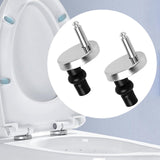 Maxbell 2x Toilet Seat Hinge Fixings Durable Universal Toilet Seat Replacement Parts Style A