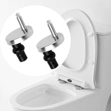 Maxbell 2x Toilet Seat Hinge Fixings Durable Universal Toilet Seat Replacement Parts Style A