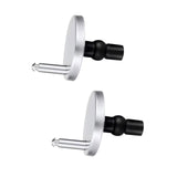 Maxbell 2x Toilet Seat Hinge Fixings Durable Universal Toilet Seat Replacement Parts Style B