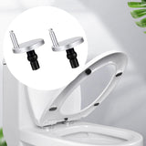 Maxbell 2x Toilet Seat Hinge Fixings Durable Universal Toilet Seat Replacement Parts Style B